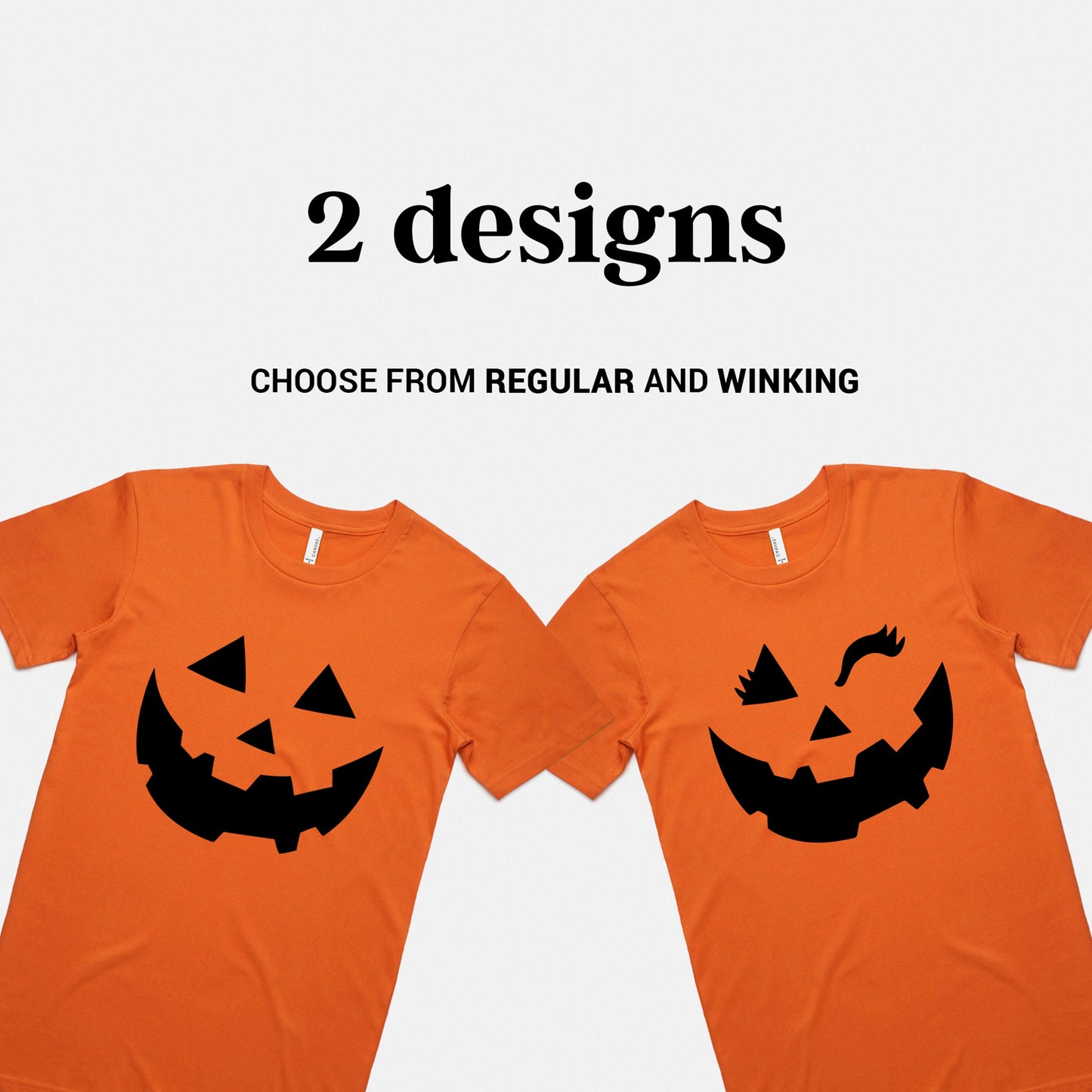 Halloween Girls Winking Pumpkin Face Shirt - Halloween Party Costume T-Shirt