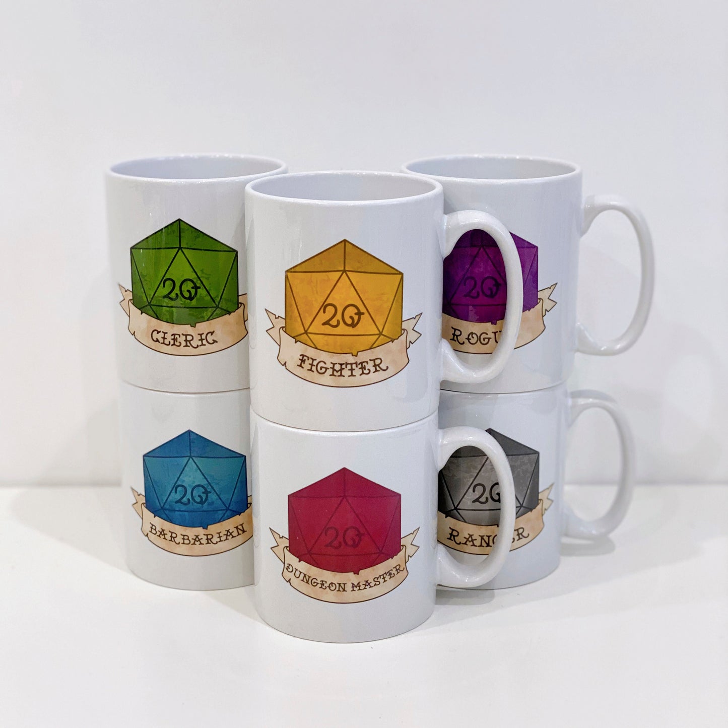 Personalized DnD Mugs - Customisable Dungeons and Dragons Class Mug - Personalised D&D Class Gifts