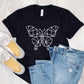 Geometric Butterfly T-Shirt - Geometric Butterfly Top - Animal Nature Shirt