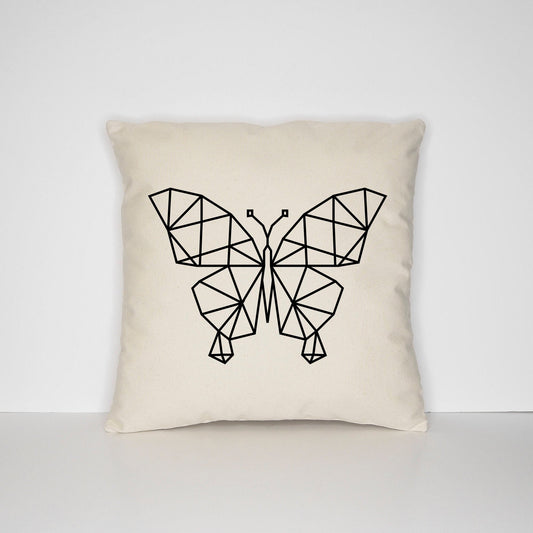 Geometric Butterfly Pillow - Geometric Butterflies Cushion Cushion