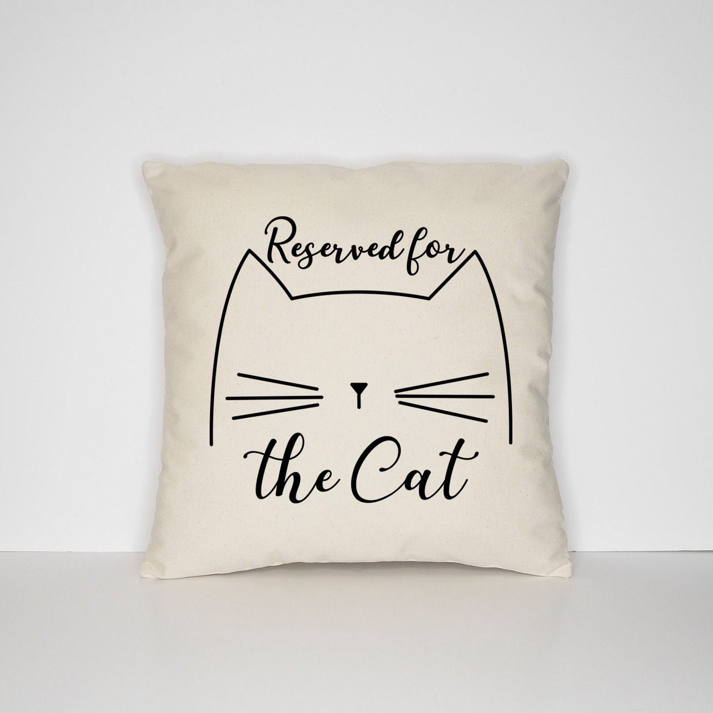 Reserved For The Cat Cushion - Throw Pillow