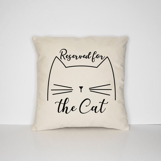 Reserved For The Cat Cushion - Throw Pillow