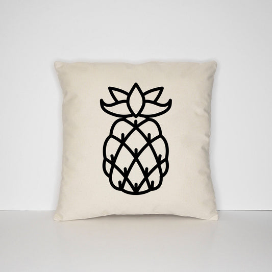 Pineapple Cushion Print Pillow - Minimal Simplistic Pineapple Decor