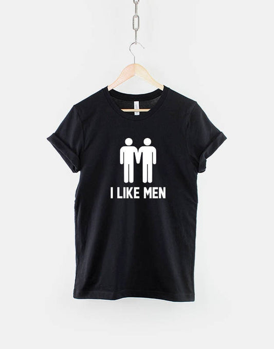 Gay Pride Mens T-Shirt - I Like Men T Shirt - Gay Pride Guys TShirt