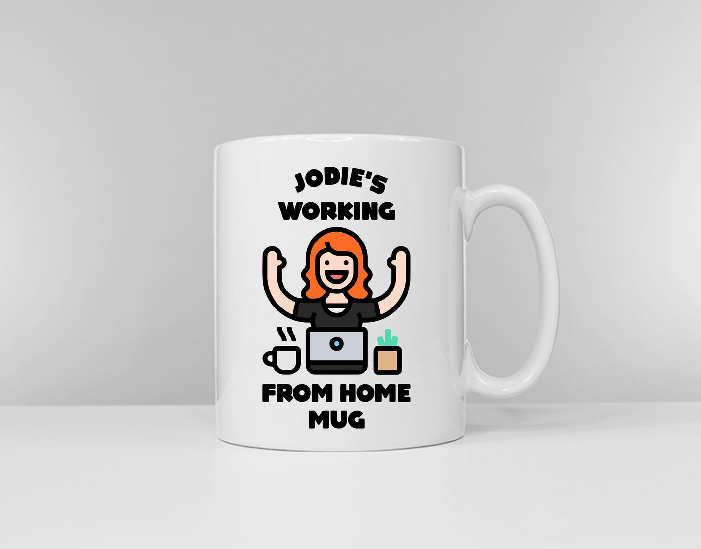 Working From Home Personalized Mug - Custom Home Office Quarantine Lock Down Mugs