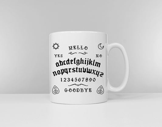 Spirit Board Ouija Board Inspired Coffee Mug - Goth Talking Board Home Decor