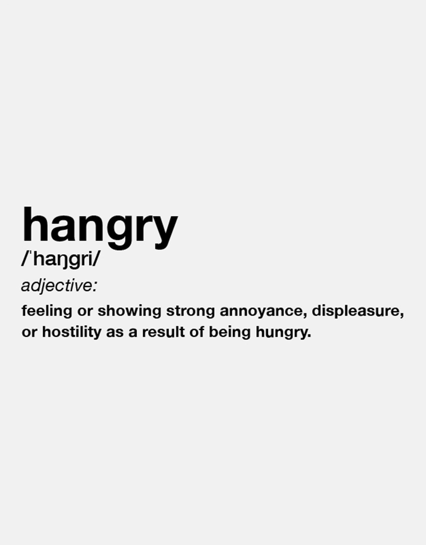 Hangry Coffee Mug - Dictionary Excerpt Hungry Work Mug - Food Lover Coffee Mug Funny Meaning Gift