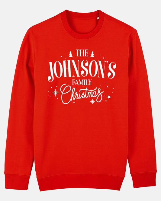 Personalised Family Christmas Jumper - Customised Christmas Sweater