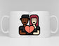 Personalized Valentines Couple Mug Set of 2 - Custom Social Distancing Couples In Lockdown - Quarantine Long Distance Relationship Mugs