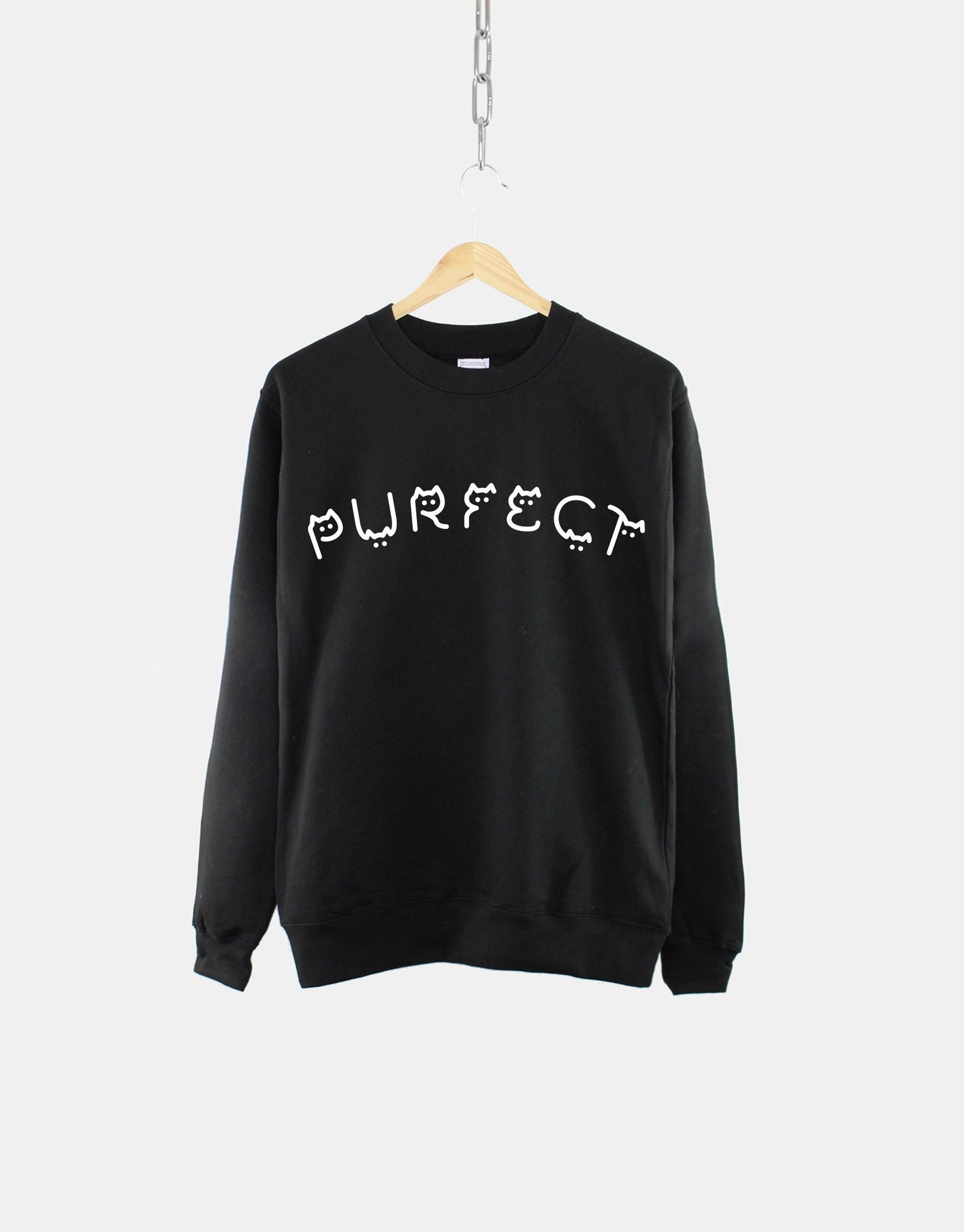 Purfect Cat Sweatshirt - Perfect Cats Sweater - Cat Lover Jumper