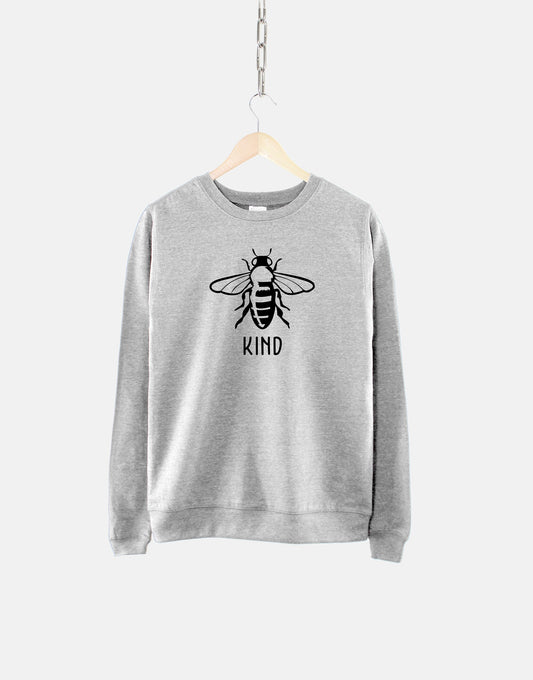 Bee Kind Sweatshirt - Bumble Bee Positive Shirt - Bee Keeper Nature Wildlife Outdoors Environment Campfire Sweater