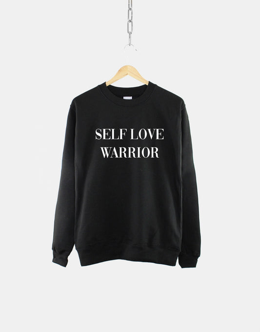 Self Love Warrior Sweatshirt - Mental Health Self Care Sweater - Yoga Meditation Jumper