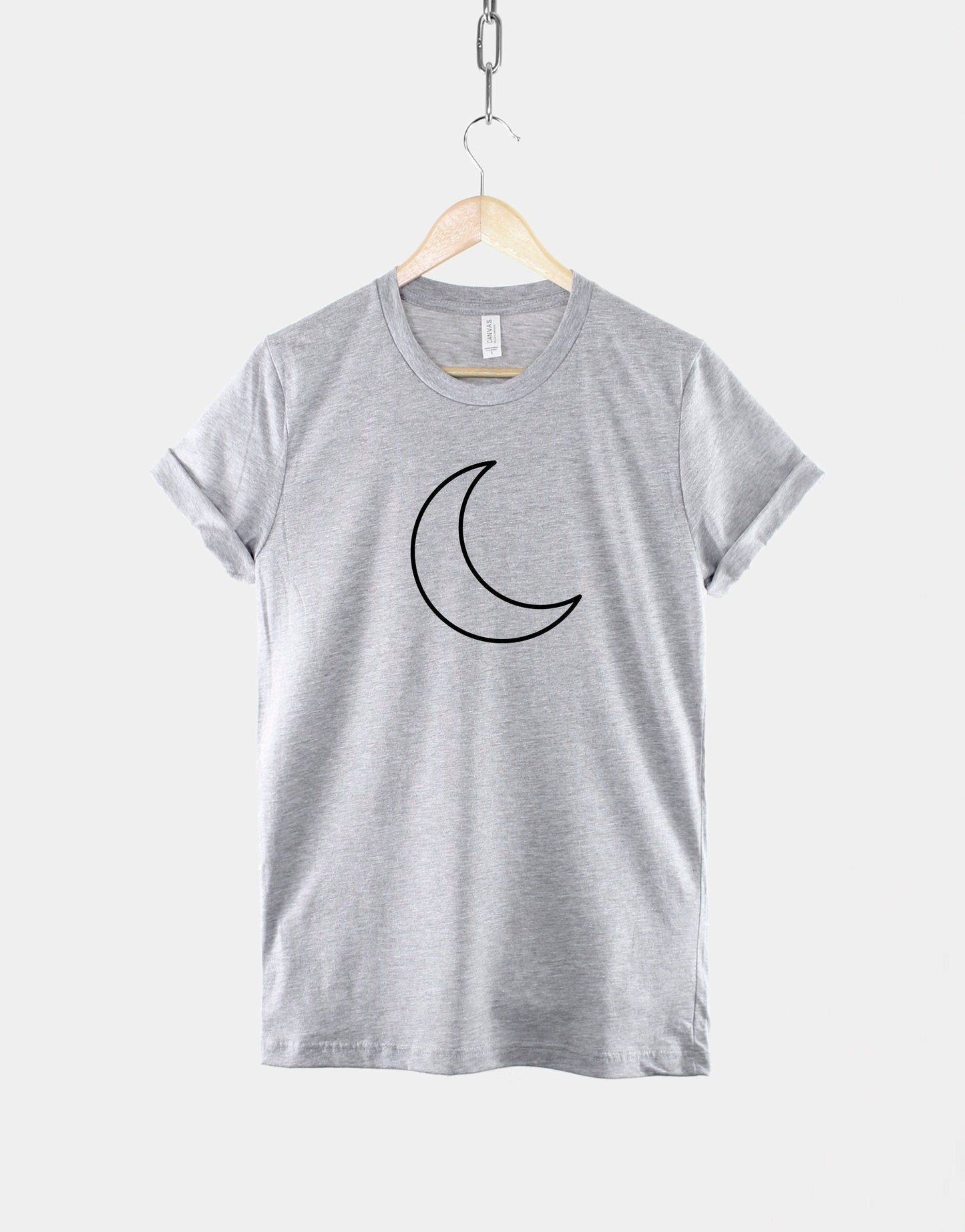 Crescent Moon T-Shirt - Gothic Moon T-Shirt - Half Moon Shirt - Moon Phases Shirt - Celestial T-Shirt - Lunar Eclipse T-Shirt