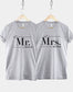 Mr And Mrs T-Shirts - Personalised Mr And Mrs Wedding Shirts - Matching Honeymoon TShirts - Couples Just Married T Shirts