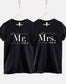 Mr And Mrs T-Shirts - Personalised Mr And Mrs Wedding Shirts - Matching Honeymoon TShirts - Couples Just Married T Shirts