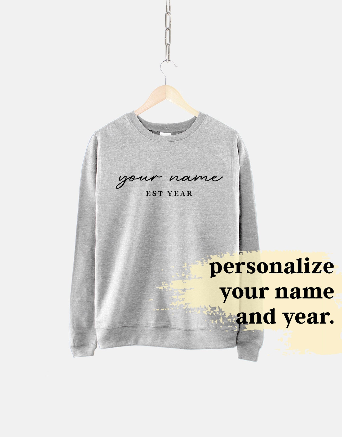 Personalized Mrs Sweatshirt - Personalised Bridal Shower Gift - Custom Engagement Gift - Customised Gift for Bride