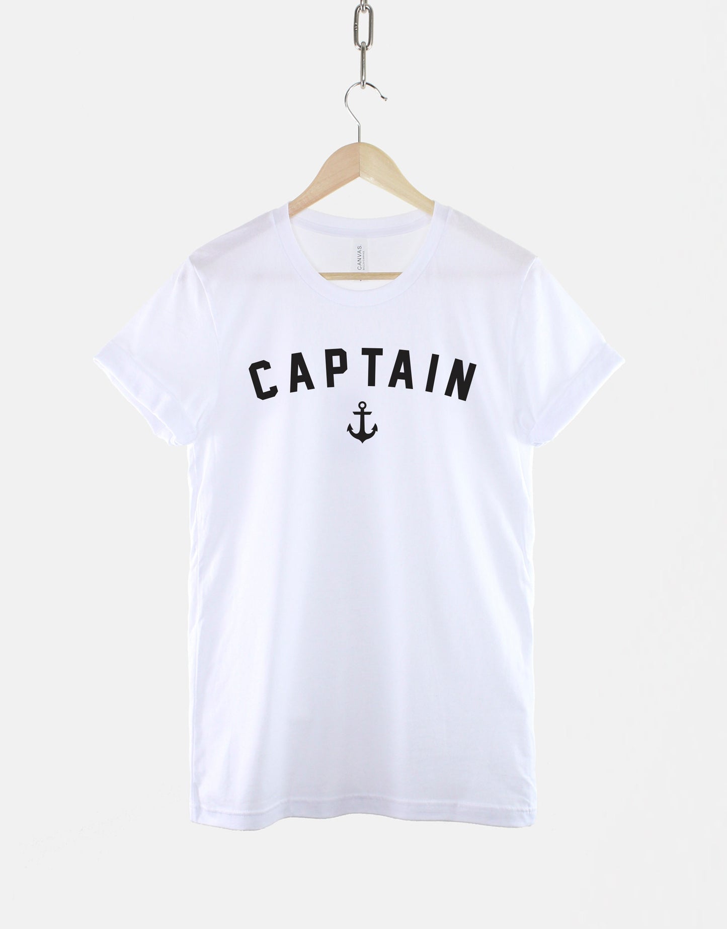 Captain T-Shirt - Nautical Shirt - Navy Blue Captain Shirt - Anchor Sailing Boat TShirt