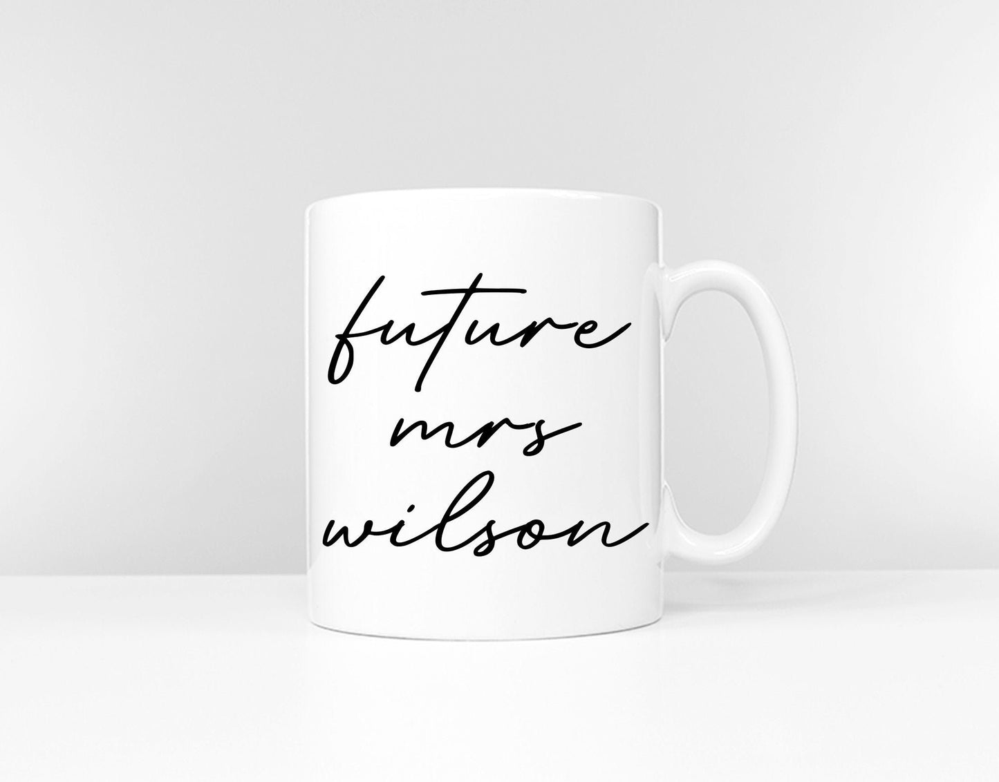 Personalized Wedding Planning Mug - Future Mrs Personalised Mug - Engagement Present - Wedding Planning - Engagement Mug