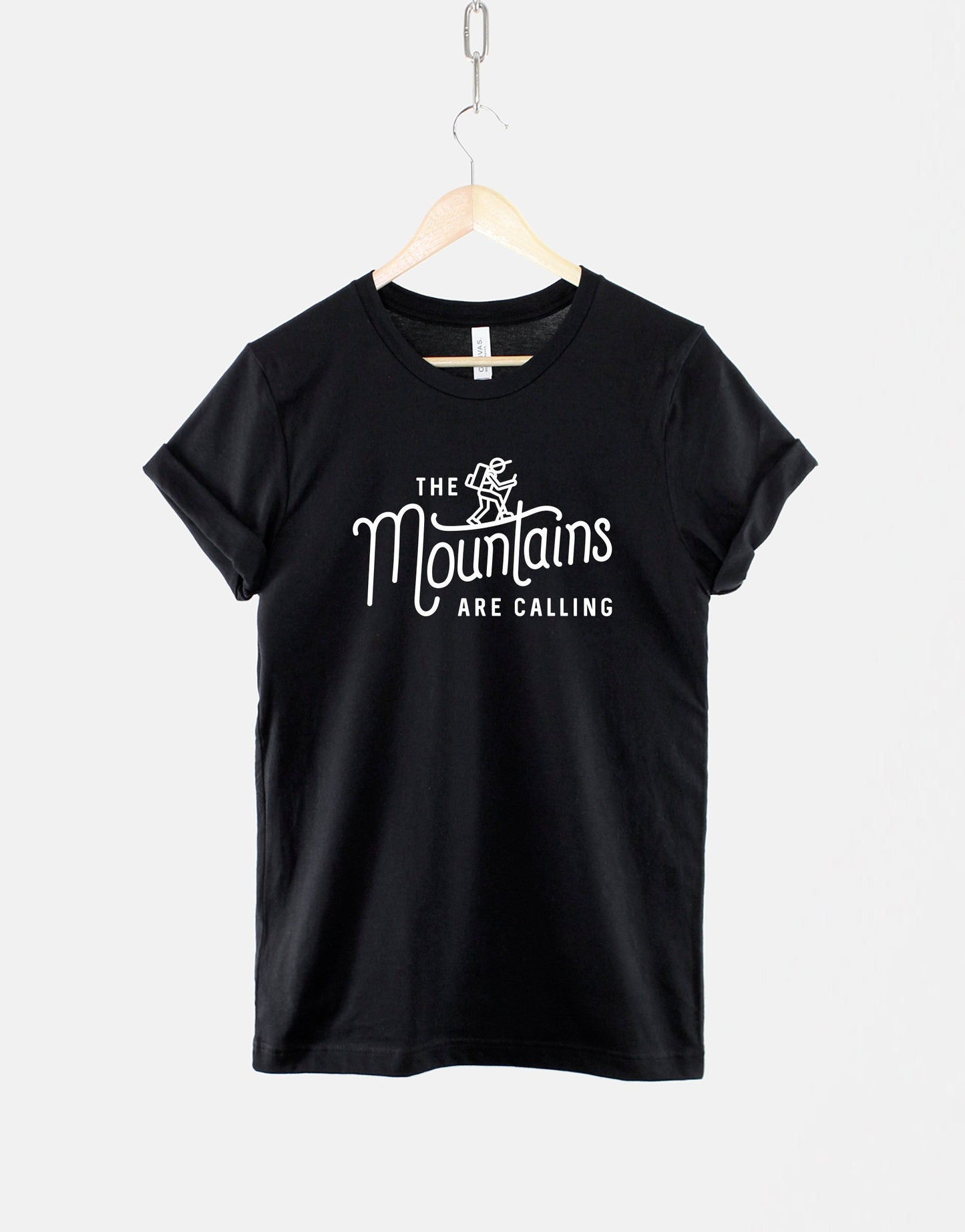 The Mountain Is Calling Tshirt - Hiking Rock Climbing T Shirt