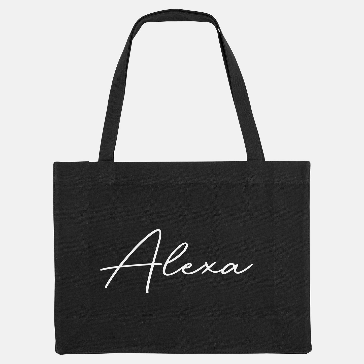 Personalised Shopping Bag - Large Personalized Canvas Bag - Summer Holiday Customised Beach Bag