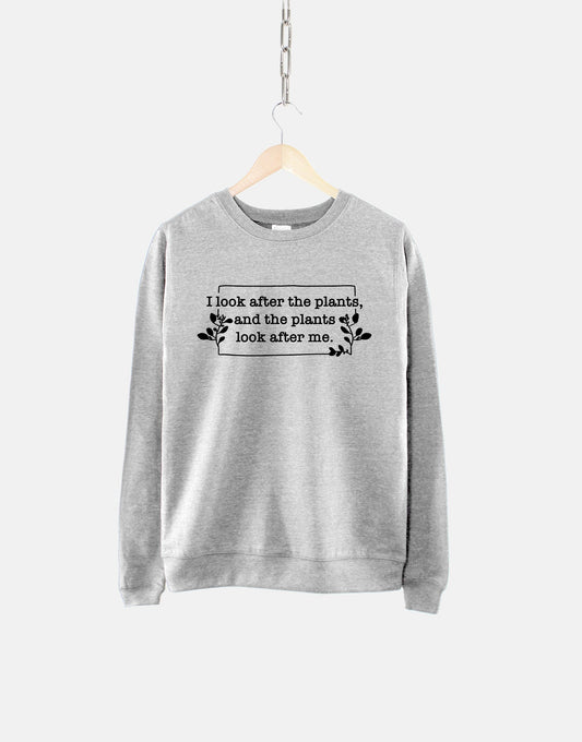 Plant Sweatshirt - I Love Plants Sweatshirt - Womens Gardening Sweatshirt - Plant Lover Sweater - Crazy Plant Lady Sweatshirt