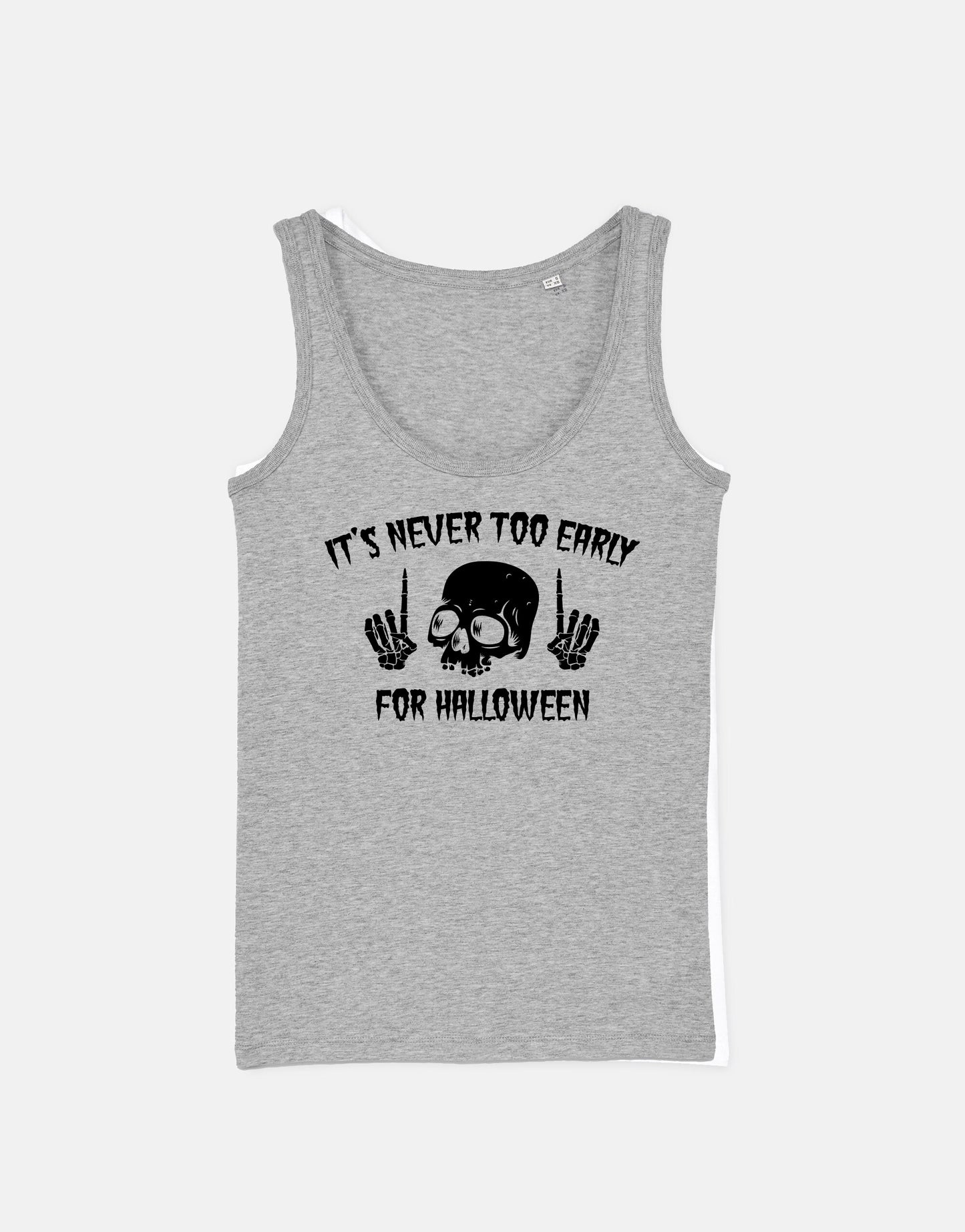 Skull Halloween Tank Top - It's Never Too Early For Halloween Goth Halloween Vest