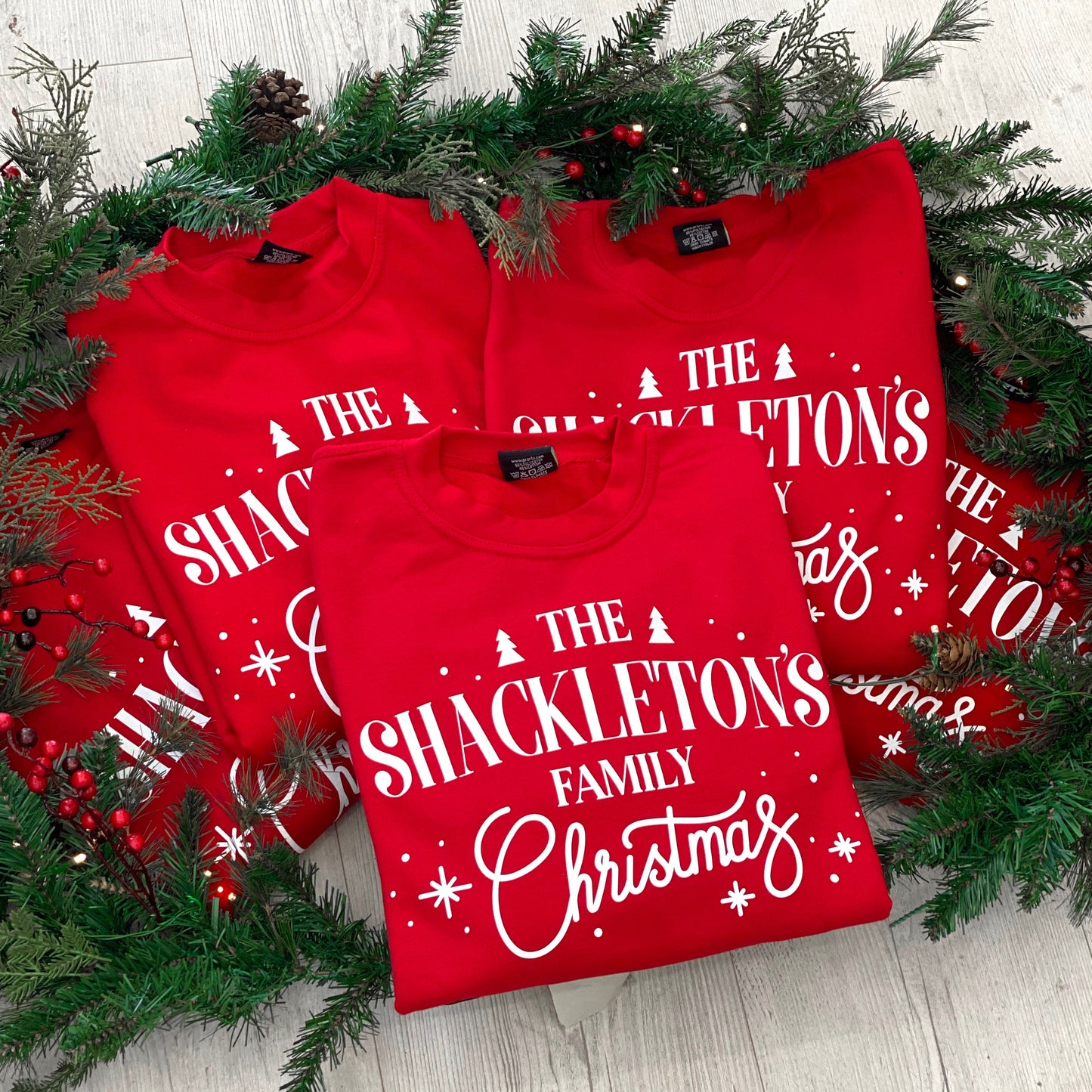 Personalised Family Christmas Jumper - Customised Christmas Sweater