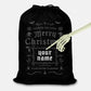 Personalized Goth Christmas Sack - Black Goth Santa Sack - Christmas Stocking Sack For A Goth - Krampus Christmas Bag