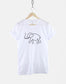 Beautiful Elephant T-Shirt - Ladies Elephant Shirt - Minimal Elephant T Shirt