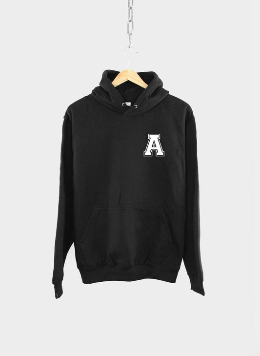 Customized Name Initial Hoodie - Custom Personalized Initials Varsity Hoodie