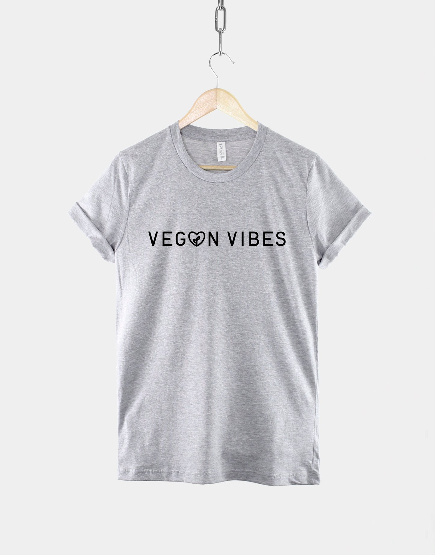 Vegan Vibes T-Shirt - Womens Vegan Shirt - Vegan Print TShirt - T-Shirts For Vegans