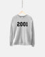 2001 21st Birthday Sweatshirt - Made In Year Numbers Sweater