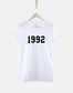 1992 30th Birthday Shirt - Made In Year Numbers T-Shirt