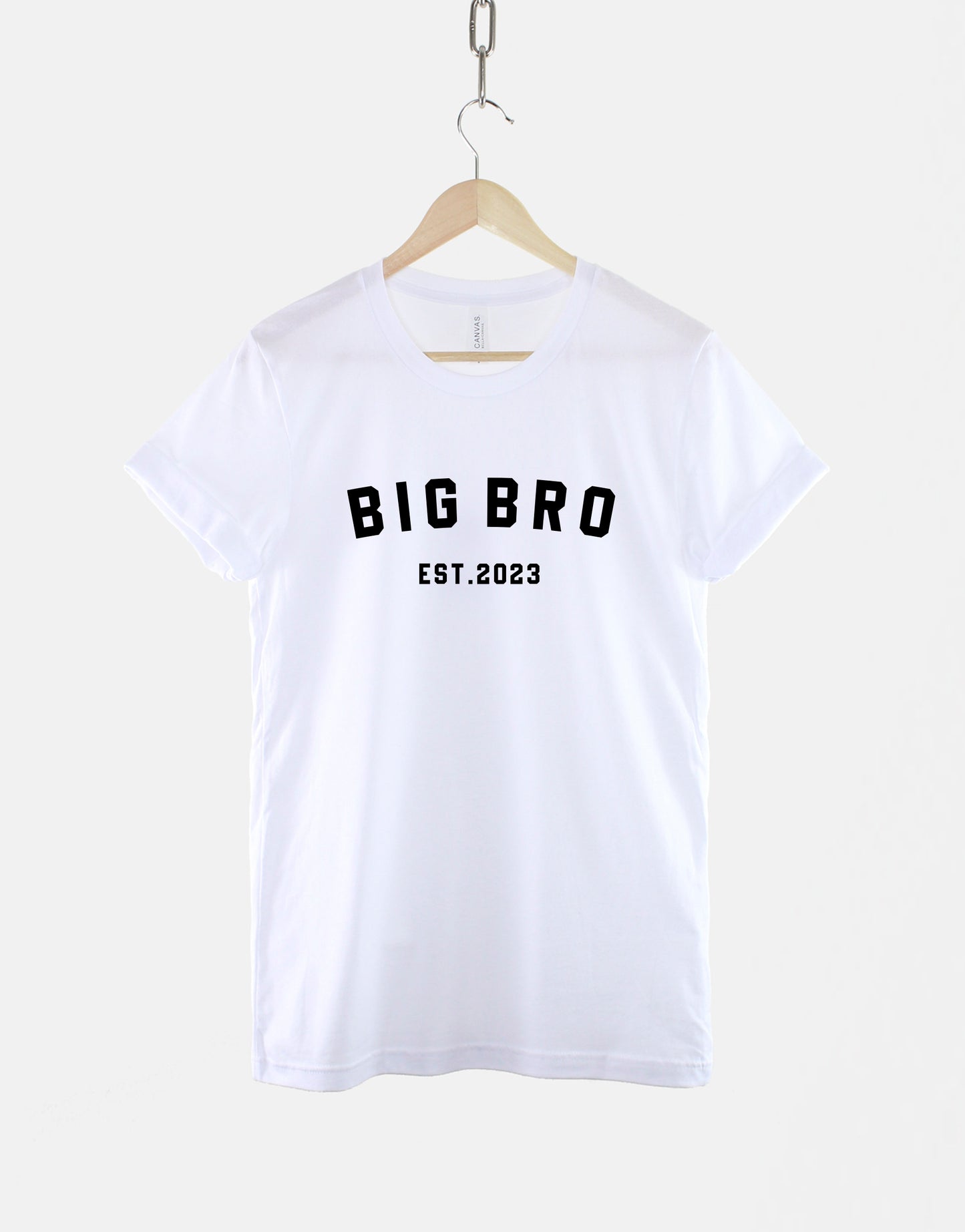 Personalised Big Bro Est Shirt - Promoted To Big Bro T-Shirt - New Big Brother To Be Shirt - New Baby Brother TShirt