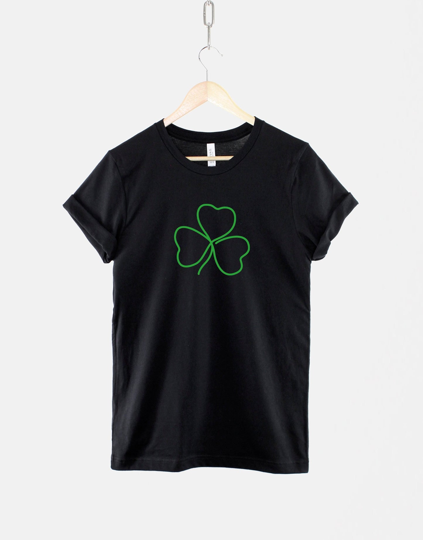 Shamrock T-Shirt - Line Drawing Irish St Patricks Day Shirt - Irish Shamrock TShirt