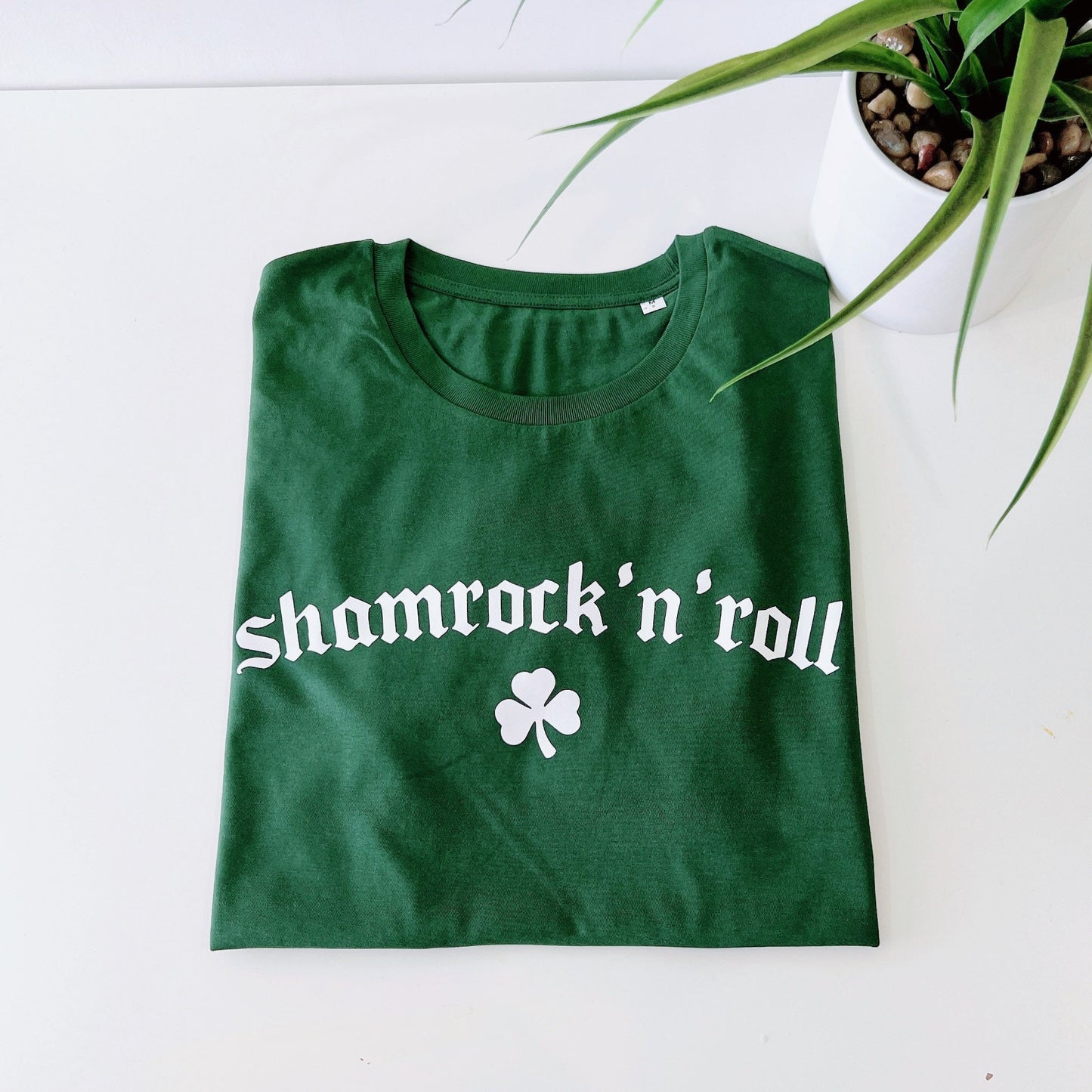 Saint Patricks Day Shirt - Shamrock n Roll On St Patrick's Day Shamrock T-Shirt