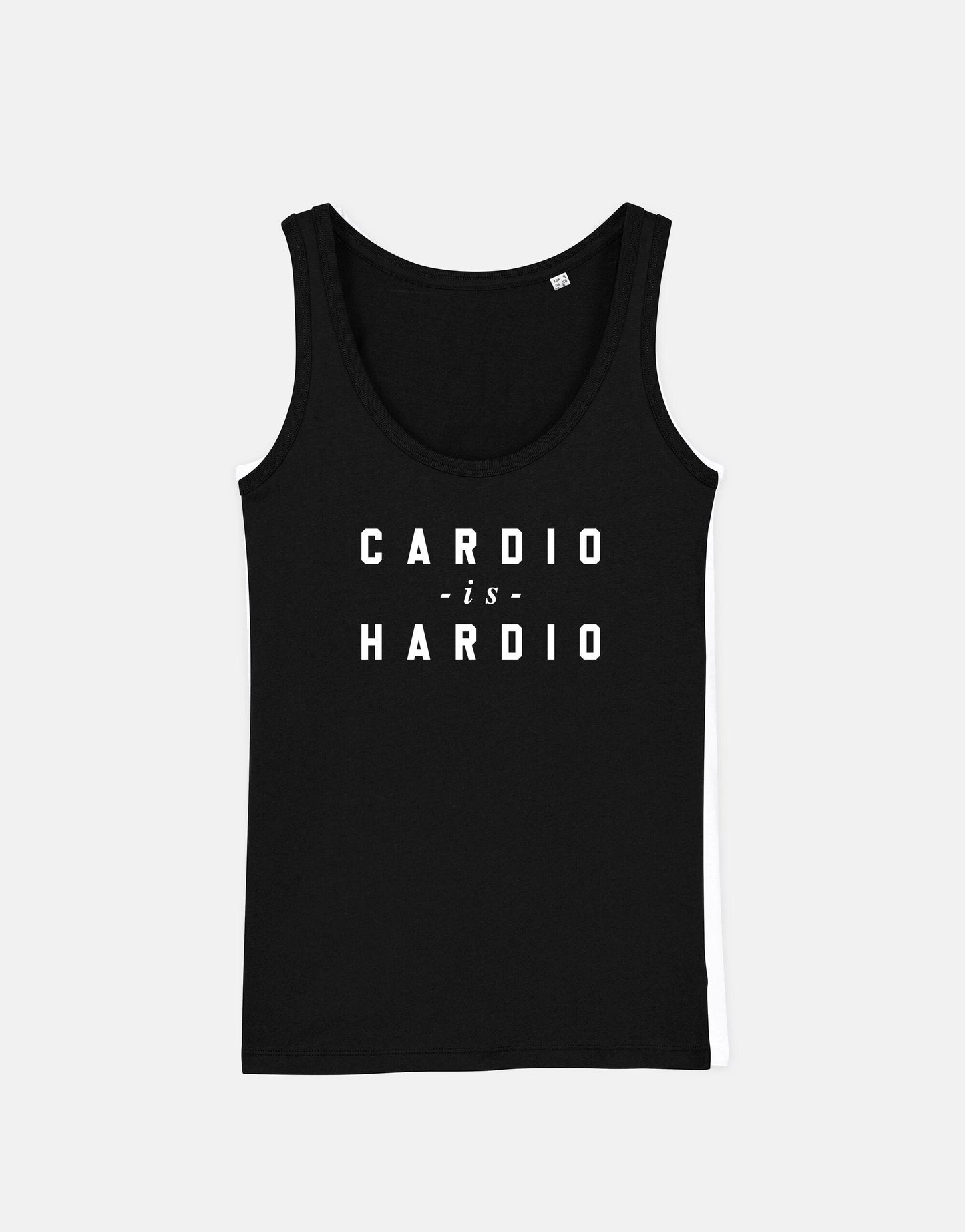 Womens Gym Tank Top - Cardio is Hardio Tank - Jogging Tanks - Running Vest Top - Ladies Gym Vest