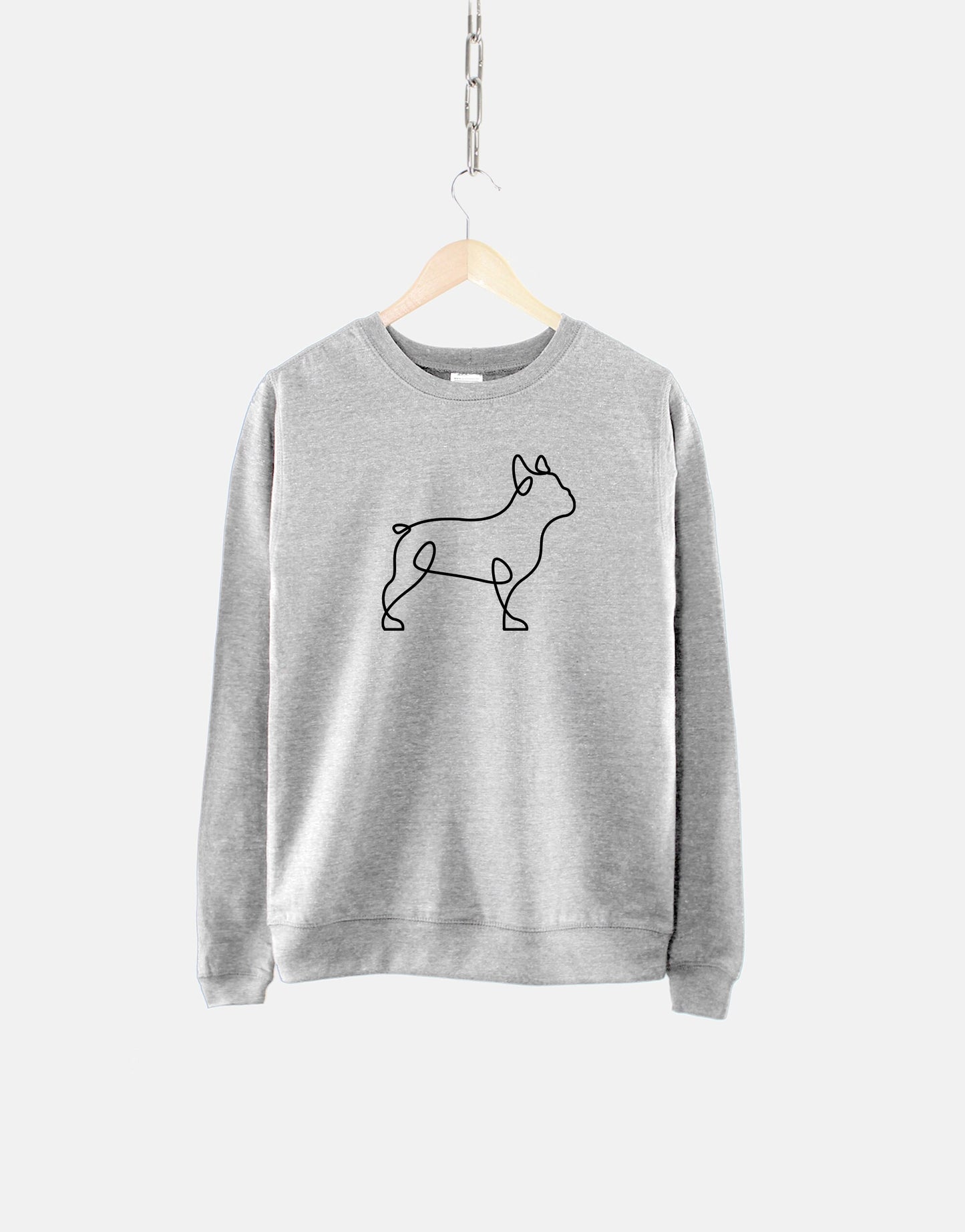 Adorable French Bulldog Sweatshirt - Womens French Bulldog Sweatshirt - I Love My French Bulldog Sweatshirt - French Bulldog Gift