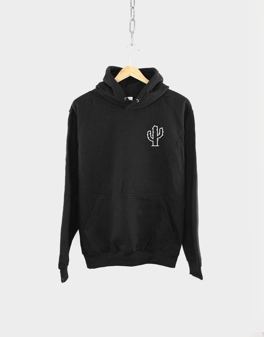 Cactus Hoodie - Cactus Pocket Print Hoodie - Succulent Hoodie - Cacti Print Hoody - Small Cactus Print Hoodie - Succulent Plants Hoodie