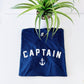 Captain T-Shirt - Nautical Shirt - Navy Blue Captain Shirt - Anchor Sailing Boat TShirt