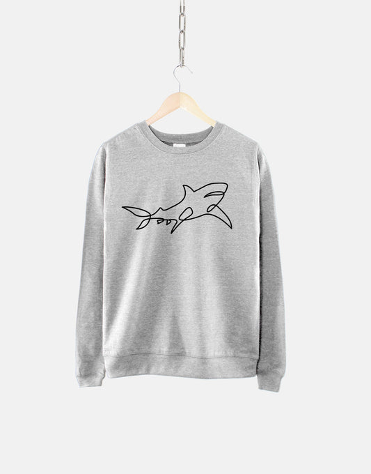 Scuba Diving Sweatshirt - Shark Sweatshirt - Scuba Diver Sweater - I Love Sharks Sweatshirt - Scuba Gift