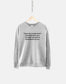 Mental Health Sweatshirt - Trust Me People Aren't Thinking About You - Mental Health Trendy Sweatshirt