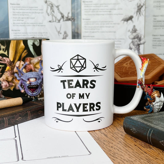 Tears Of My Players DnD Dungeon Master Mug - I'm The DM D&D Dungeons and Dragons Inspired Coffee Mug