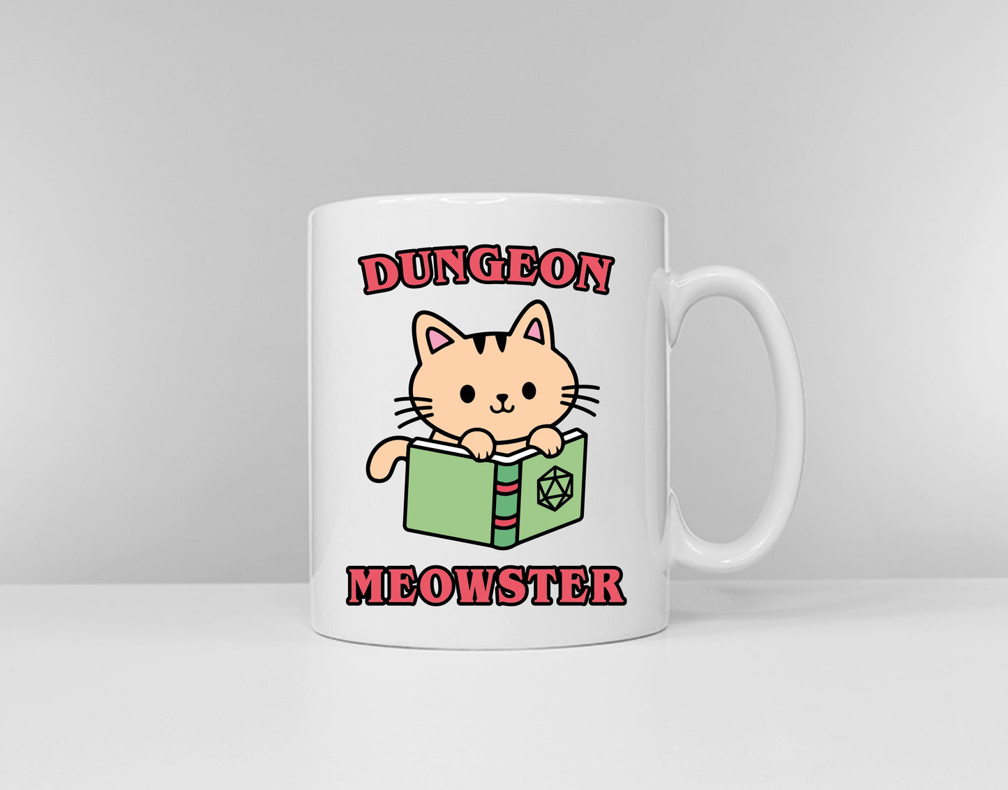 Dungeon Master Mug - Dungeon Meowster Cat Coffee Mug - D And D Mugs - Dungeons and Dragons Gift Ideas - D&D Gift - Mug For The DM