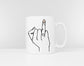 Wedding Ring Finger Mug - Engagement Ring Mug - Personalised Ring - Wedding Planning Gift - Bride Coffee Mug - Wedding Day Gift Ideas