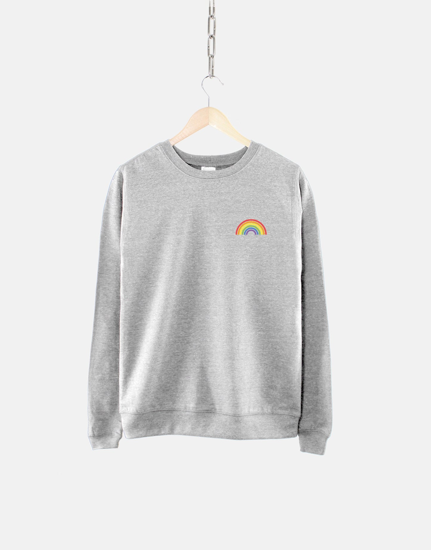 Pride Rainbow Sweatshirt - LGBTQ Pride Flag Sweatshirt - LGBT Gay Pride Sweater - Lesbian Gay Bisexual Transgender Queer Rainbow Flag Gift