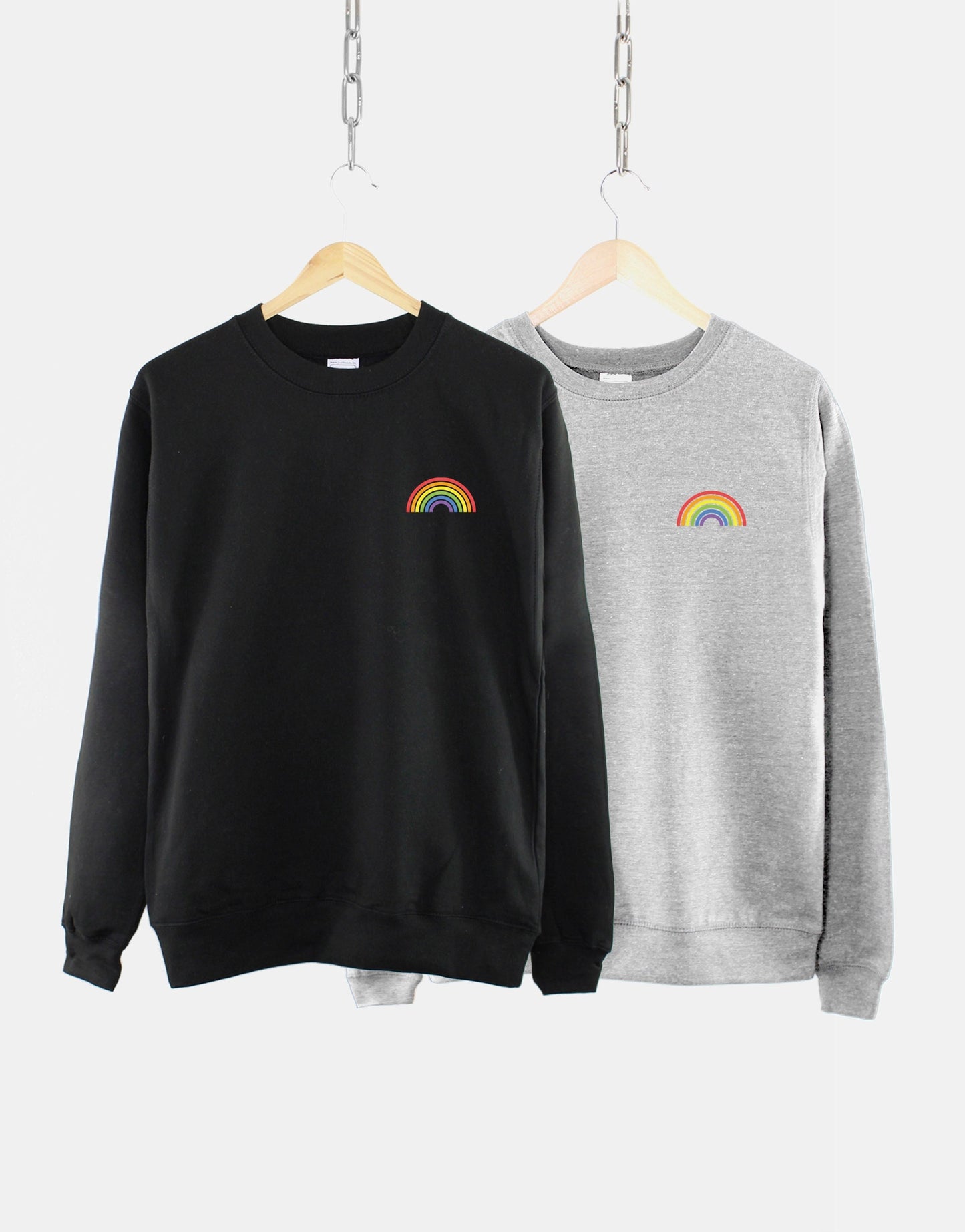 Pride Rainbow Sweatshirt - LGBTQ Pride Flag Sweatshirt - LGBT Gay Pride Sweater - Lesbian Gay Bisexual Transgender Queer Rainbow Flag Gift