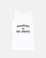 Goth Summer Tank Top - Black Goth Womens Vest - Sunshine Is For Plants Tank Top - Goth Summer Clothing Black Gothic Fashion For Summer