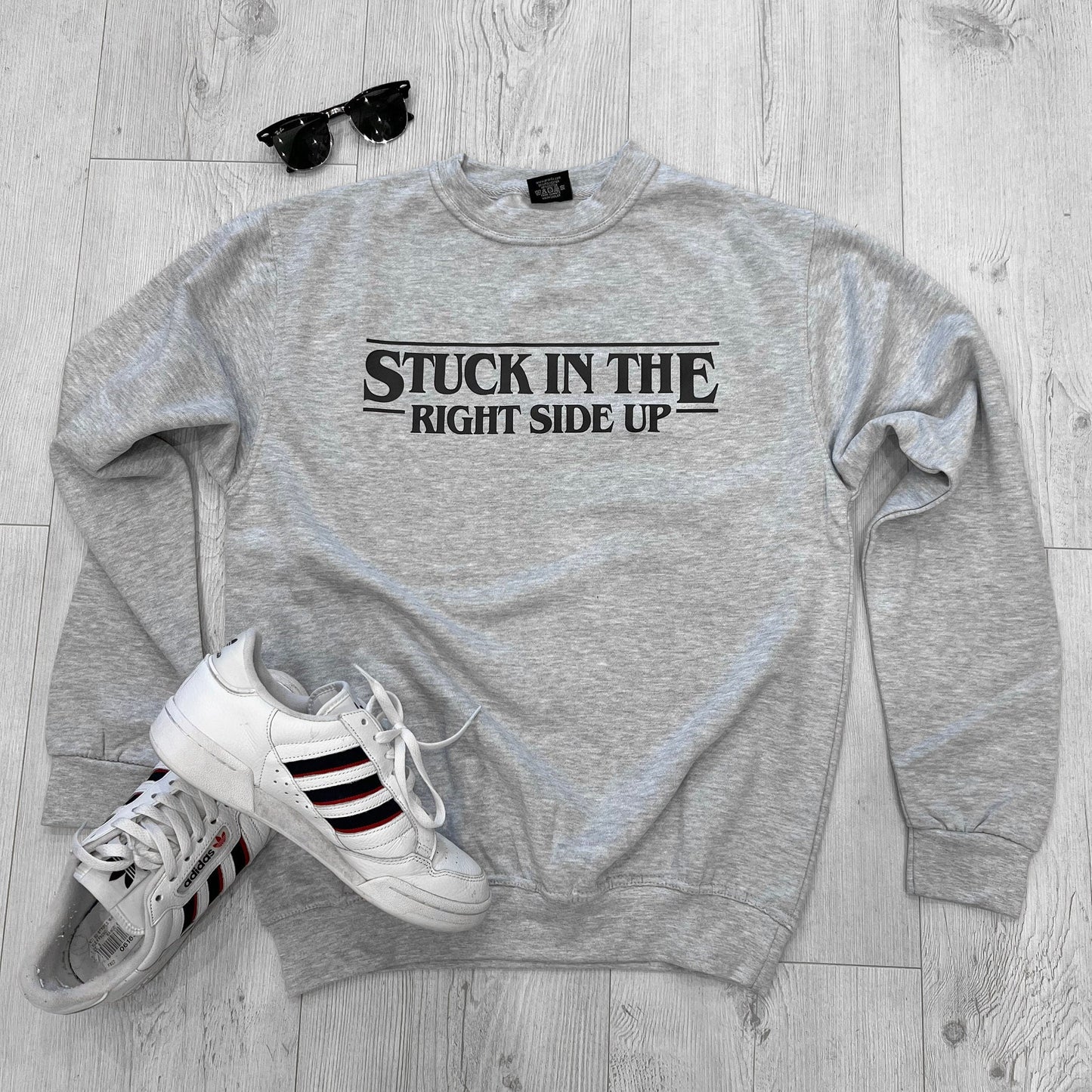 Stuck In The Upside Down Sweatshirt - Inspired By Stranger Things Sweatshirt - The Upside Down Sweatshirt