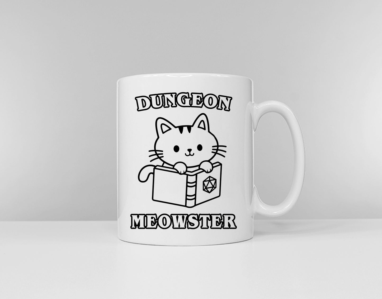 Dungeon Master Mug - Dungeon Meowster Cat Coffee Mug - D And D Mugs - Dungeons and Dragons Gift Ideas - D&D Gift - Mug For The DM